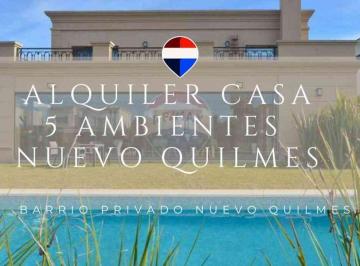 Casa · 350m² · 5 Ambientes · 2 Cocheras · Alquiler Casa 5 Amb Piscina, en Nuevo Quilmes