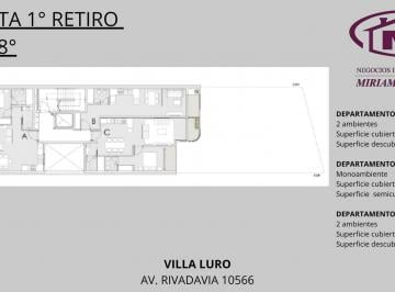 Departamento · 49m² · 2 Ambientes · 5 Cocheras · Departamento en Villa Luro