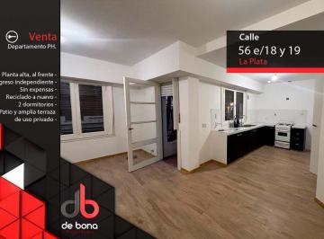 PH de 4 ambientes, La Plata · Departamento PH en Venta 56 y 18 La Plata. 2 Dorm., Patio, Terraza Priv, Al Frente, Sin Expens