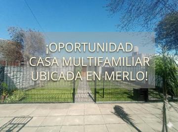 Casa · 100m² · 6 Ambientes · 1 Cochera · Venta de Casa Multifamiliar en Merlo Oportunidad
