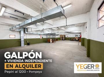 Bodega-Galpón · 800m² · Alquiler Espectacular Galpón en Pompeya, 800 Mtrs2