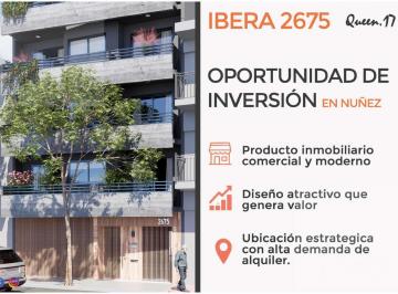 Departamento · 37m² · 2 Ambientes · Venta Departamento 2 Ambientes en Núñez, Balcón, en Pozo, Pago Cash o Financiacion