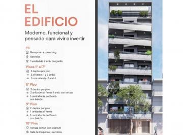 Departamento · 29m² · 1 Ambiente · Venta Departamento 1 Ambiente en Núñez, Balcón, en Pozo, Pago Cash o Financiacion