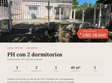 Casa de 3 ambientes, Esteban Echeverría · Casa Tipo PH con 2 Dorm. en Venta — Monte Grande