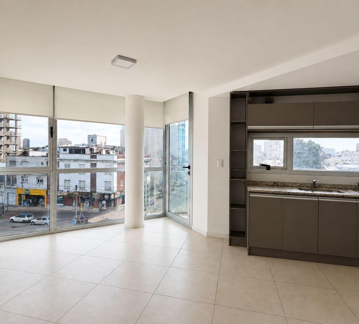 Depto 2 amb, 54m² con cochera — Rawson e Independencia