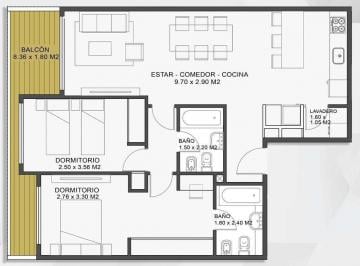 Departamento · 76m² · 3 Ambientes · Venta - Departamento - Tres Ambientes - Balcon - Villa Luro