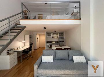 Departamento · 58m² · 1 Ambiente · Departamento Monoambiente Tipo Loft en Alquiler - 2 Baños - 60 m² - Palermo