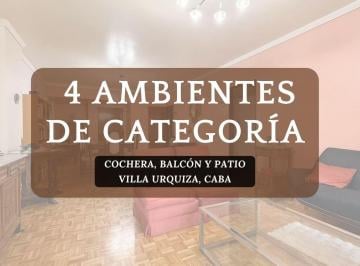 Departamento · 118m² · 4 Ambientes · 1 Cochera · Venta Departamento 4 Ambientes Cochera V Urquiza