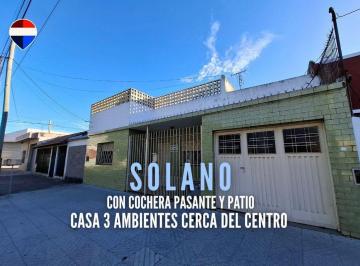 Casa · 110m² · 3 Ambientes · 3 Cocheras · Venta Casa 3 Amb con Cochera y Patio Solano Centro
