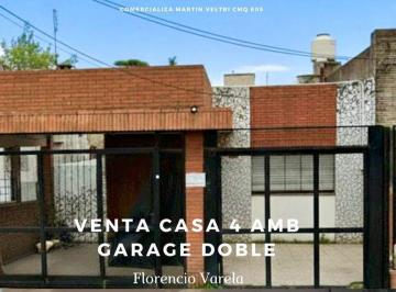 Casa · 90m² · 4 Ambientes · 2 Cocheras · Venta Casa 4 Amb Cochera Doble Florencio Varela