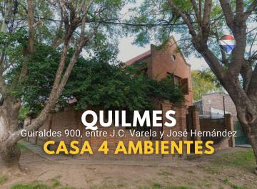 Casa · 160m² · 4 Ambientes · 1 Cochera · Venta Casa 4 Amb Quilmes Apto a Credito - Financiac
