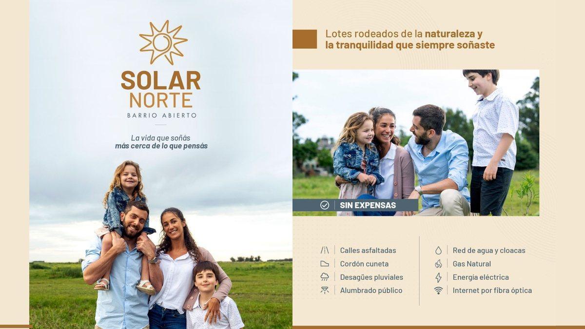 venta de lotes en barrio solar norte 200m²
