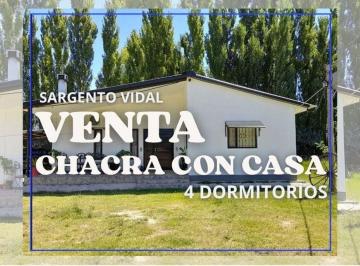 Campo · 135ha · Venta Chacra con Casa 4 Dorm. Sargento Vidal