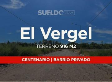 Terreno · 915m² · Venta Lote B° El Vergel, Centenario