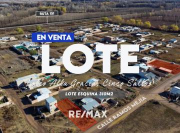 Terreno · 310m² · Lote en Venta | Loteo Alta Gracia | Cinco Saltos