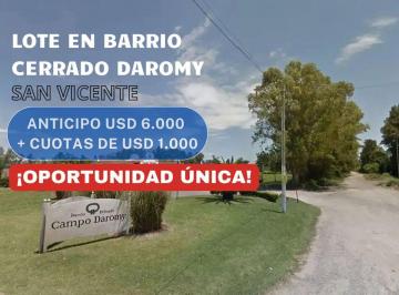 Terreno · 960m² · Lote en Barrio Cerrado Daromy