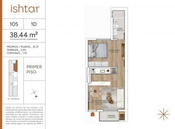 Departamento · 35m² · 2 Ambientes · Venta Apartamento 1 Dormitorio Pozo Goes