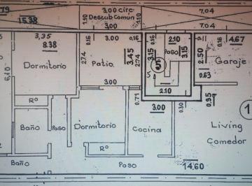 PH · 80m² · 3 Ambientes · 1 Cochera · PH Venta 3 Amb. P. Baja 2 Patios C/cochera V. Luro