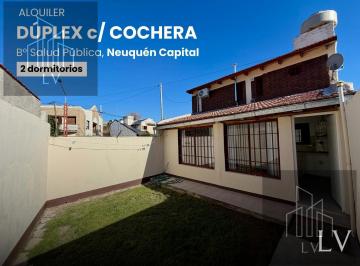 Casa · 65m² · 5 Ambientes · 1 Cochera · Dúplex en Alquiler, 2 Dorm. con Cochera, B° Salud Pública, Neuquén Capital