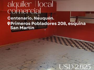 Local comercial de 2 ambientes, Centenario · Propiedad Comercial con Departamento en Alquiler - Centro de Centenario