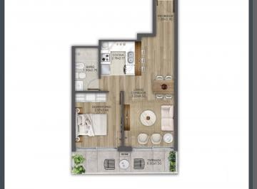 Departamento · 50m² · 2 Ambientes · Venta Depto Premium 1 Dormitorio Pocitos Nuevo