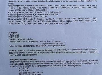 Terreno , Escobar · Fraccion Garin Para Desarrollo Residencial Multifamiliar o Deposito