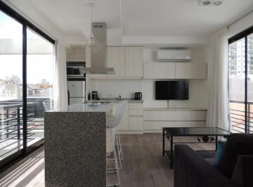 Departamento · 33m² · 2 Ambientes · 1 Cochera · Departamento de Dos Ambientes Amoblado con Cochera Propia en Alquiler - Saavedra