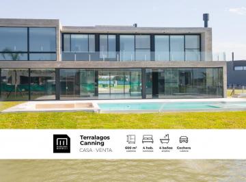 Casa · 600m² · 6 Ambientes · 2 Cocheras · Casa en Venta en Barrio Terralagos, Canning, Ezeiza