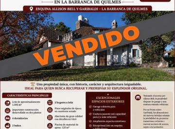 Casa de 5 ambientes, Quilmes · Excepcional Casona de Época en La Barranca de Quilmes – 1.595 m² de Terreno