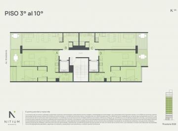 Departamento · 42m² · 1 Ambiente · Venta 2 Ambientes Contrafrenre Nitium Rivadavia
