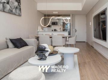 LIVING COMEDOR · Departamento en Puerto Madero 2 Ambientes Amoblado
