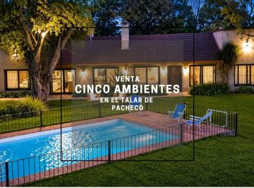 Casa · 142m² · 5 Ambientes · 6 Cocheras · Casa en El Talar de Pacheco Jardin Cancha de Padel