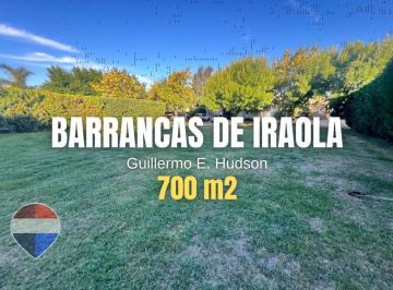 Terreno · 700m² · Lote en Venta en Barrancas de Iraola