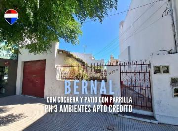 PH · 114m² · 3 Ambientes · 1 Cochera · Venta PH 3 Amb con Cochera Apto Credito Bernal