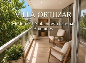 Departamento · 56m² · 3 Ambientes · Departamento Venta 3 Amb Villa Ortuzar a Estrenar