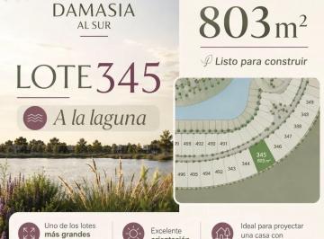 Terreno · 803m² · Lote con Salida a La Laguna - Damasia Al Sur Canning