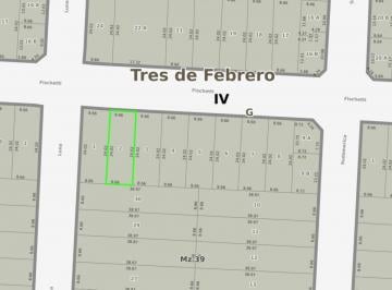 Terreno · 208m² · Se Vende Lote en Caseros 208 m² - Permuta