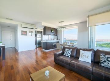 Departamento · 65m² · 2 Ambientes · 1 Cochera · Alquiler 2 Ambientes Amoblado Torres del Yacht Puerto Madero | Piso Alto con Vista Abierta y Cochera