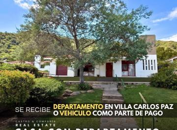 Casa · 250m² · 7 Ambientes · 1 Cochera · Venta Chalet de 3 Dorm. con Pileta y Departamento en José Muñoz - Villa Carlos Paz