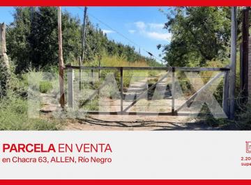 Terreno · 2200m² · Venta de Parcela en Chacra 63 Allen, Río Negro