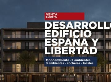 Departamento · 32m² · 1 Ambiente · 3 Cocheras · Monoambiente "España y Libertad" de Pozo, Centro