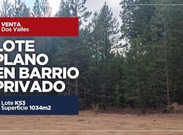 Terreno · 1035m² · Venta Lote Dos Valles