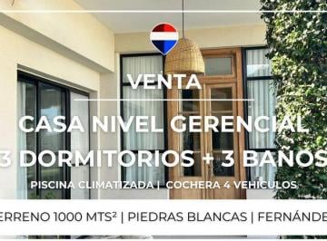 Casa · 332m² · 8 Ambientes · 4 Cocheras · Venta Casa Nivel Gerencial - Piedras Blancas