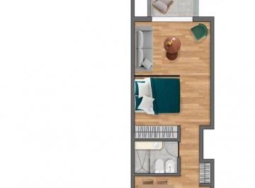 Departamento · 40m² · 1 Ambiente · Monoambiente en Venta La Plata Al Frente C/ Balcon