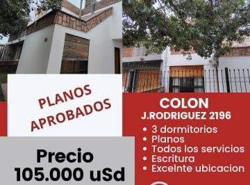 Foto · Vendo Casa Barrio Colon 3 Dorm. (Con Planos)