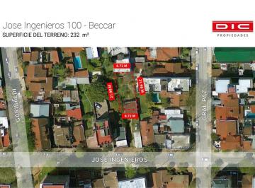 Terreno · 232m² · Terreno Venta - Beccar - Vias/rolon