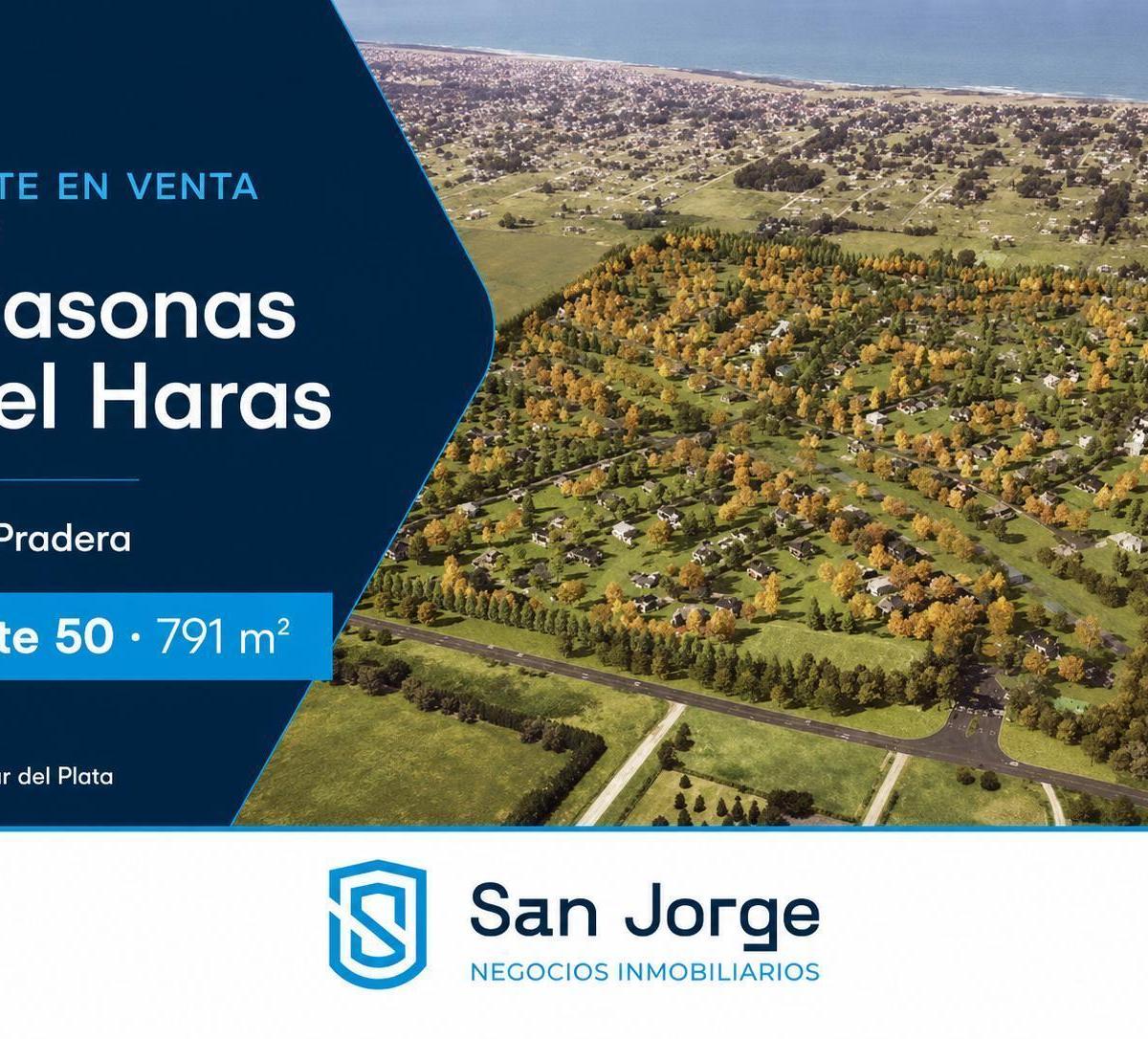 Lote de 791 m² ubicado en el sector Pradera de Casonas del Haras