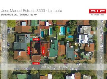 Terreno · 115m² · 3 Ambientes · 1 Cochera · Terreno Venta - La Lucila - Vias/maipu