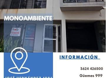 Departamento · Monoambiente - José Hernández 1086