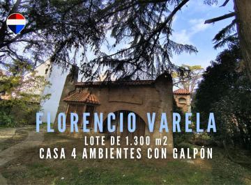 Casa · 201m² · 4 Ambientes · 1 Cochera · Venta Casa con Lote de 1300 m² Florencio Varela